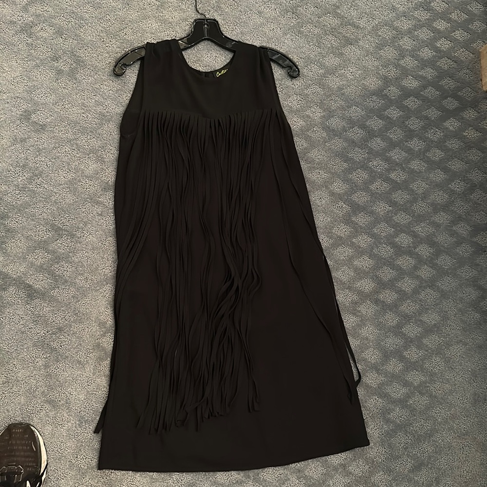Black tassel dress